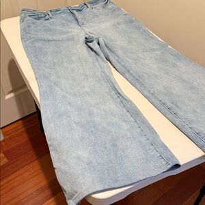 Y2K Flare Palazzo Plus Size 14 High Rise Lift & Tuck Technology Wide Leg Jean